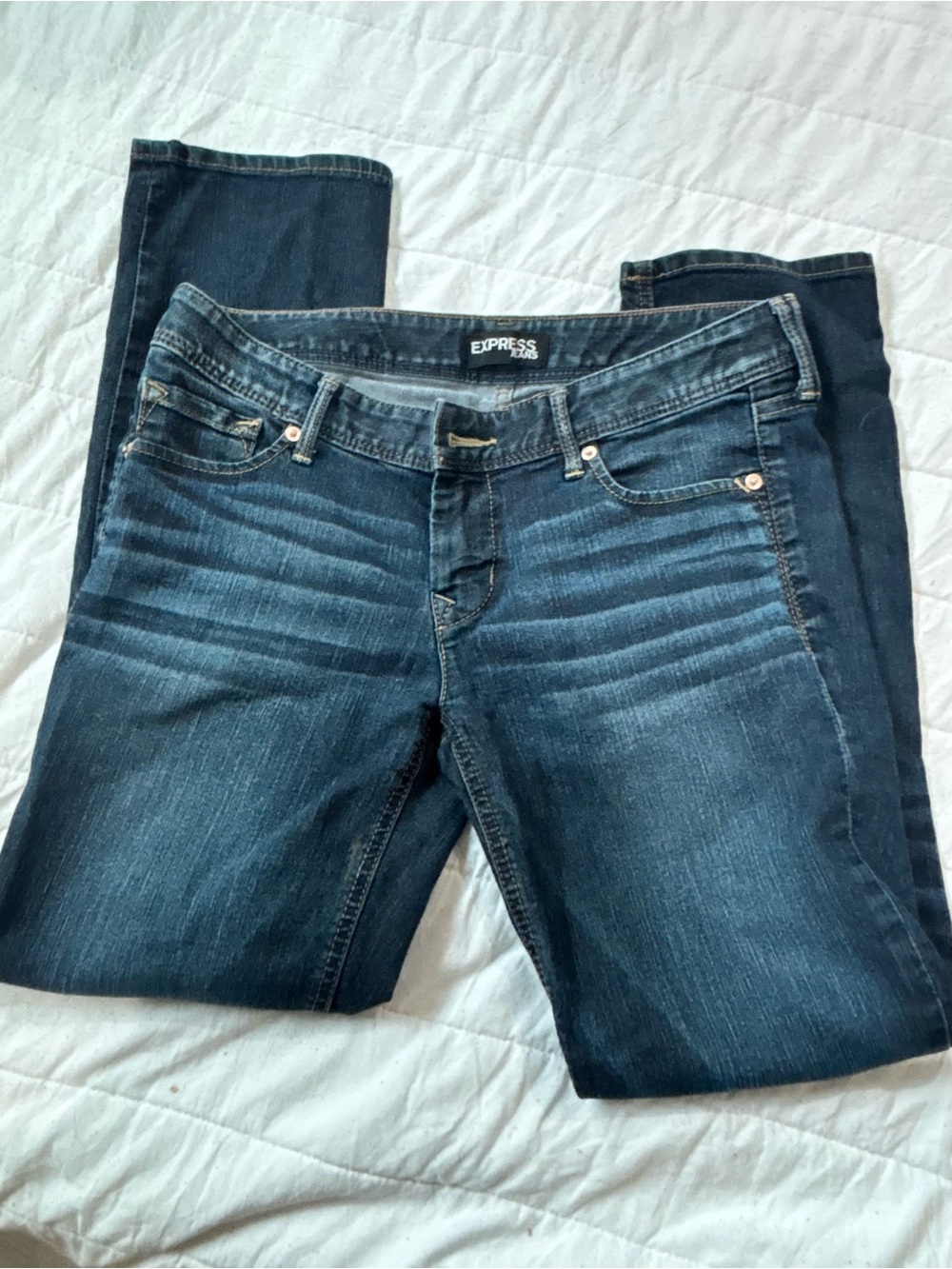 Express Women’s Dark Blue Skinny Jeans